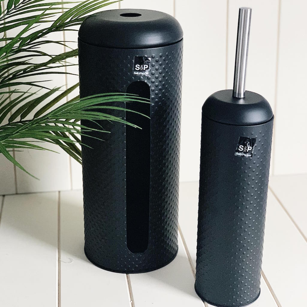 SPOT Toilet Brush & Roll Holder - Black - Image 3