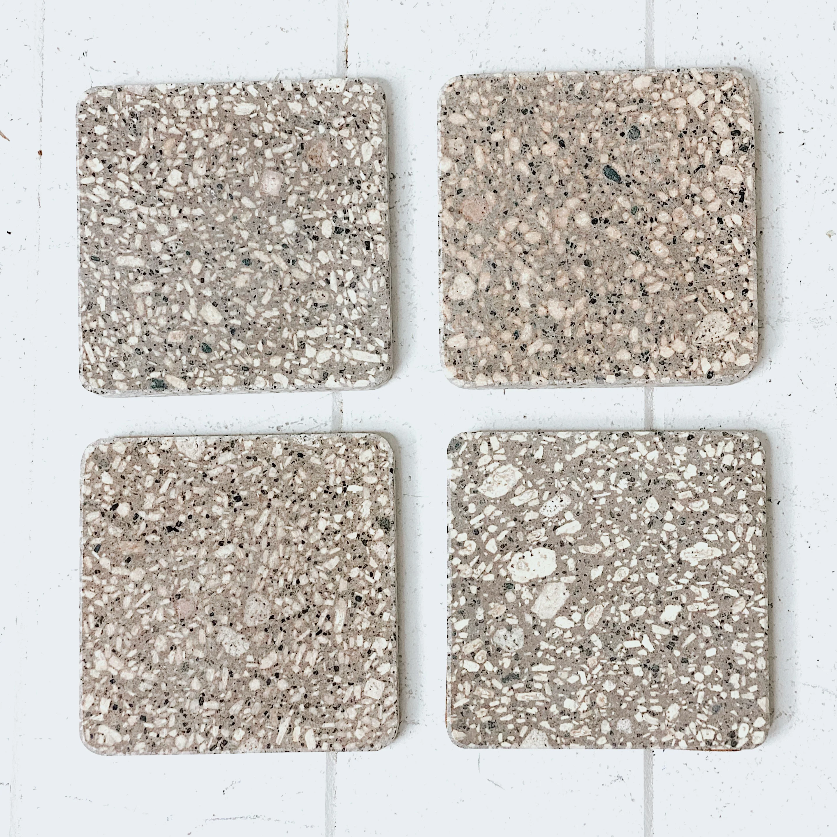 Terrazzo Grey Coasters - Set of 4 - Image 3