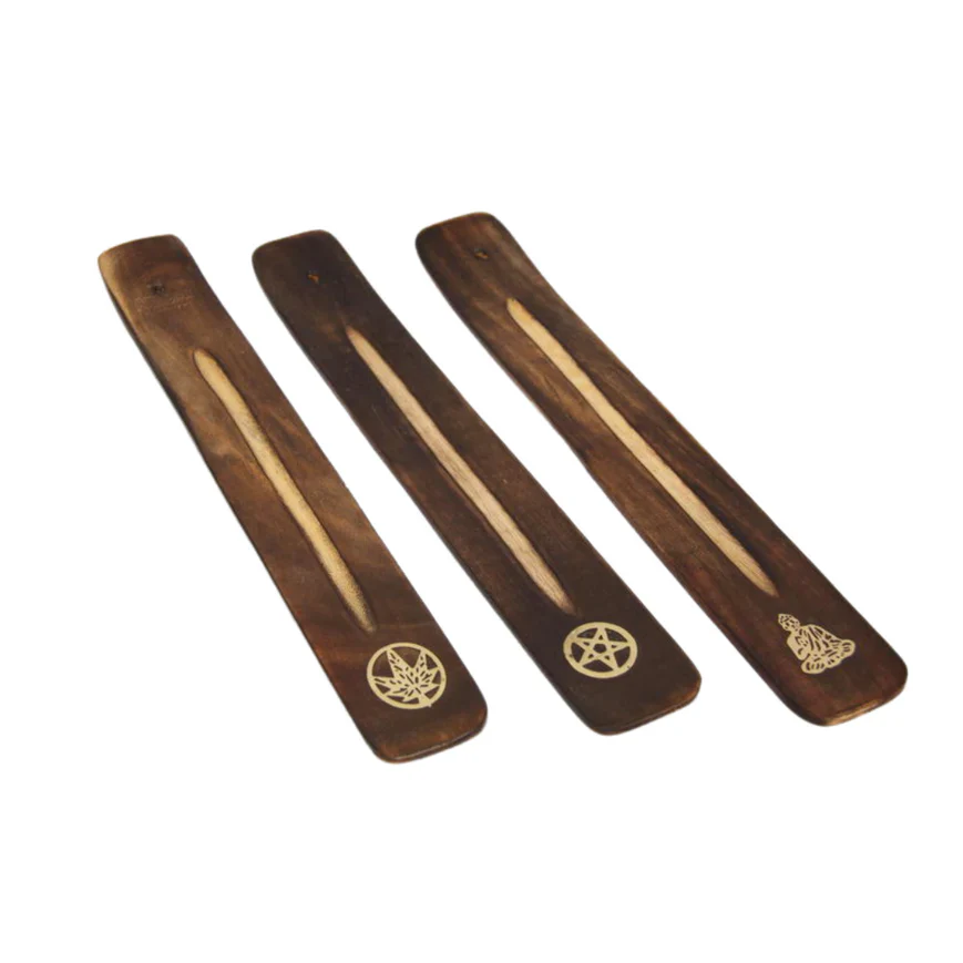 WOODEN INCENSE ASH CATCHER 26CM 6 ASST - Image 4