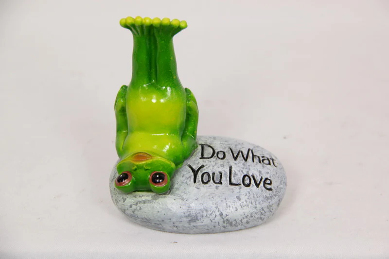 Yoga Frog Figurines I Inspirational Zen Decor – 10cm - Image 2