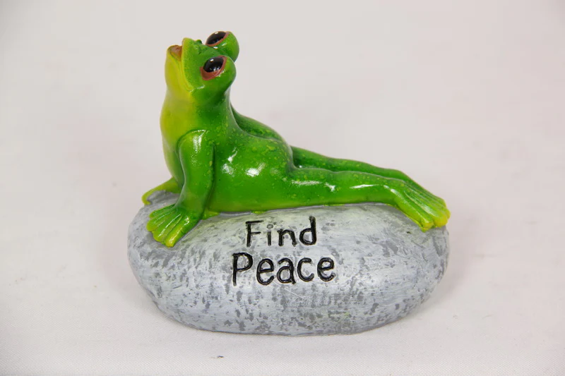 Yoga Frog Figurines I Inspirational Zen Decor – 10cm - Image 3